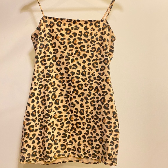 Cheetah Print Mini Dress - Picture 1 of 2